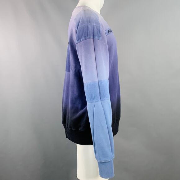 AMBUSH Size M Purple Black Ombre Cotton Logo Patch Sweatshirt - Picture 3 of 8